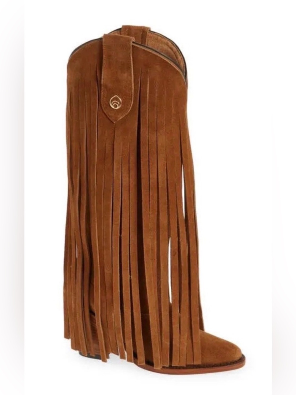 Brother Vellies Atlas Brown Fringe Western Suede Boots 5 $1125